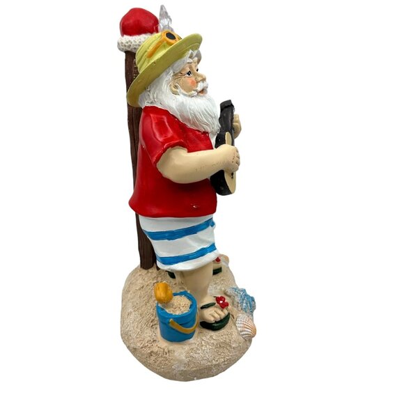Santa at the Beach Light Up Christmas Decoration Shorts Flip Flops Accessories - Picture 10 of 16